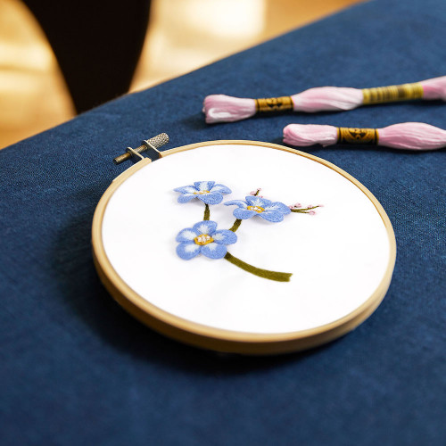 Kit de broderie 3D Fleur Myosotis
