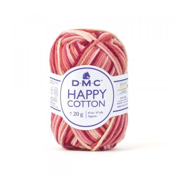 Fil crochet Happy Cotton spécial Amigurumi 652 Strawberry fiels