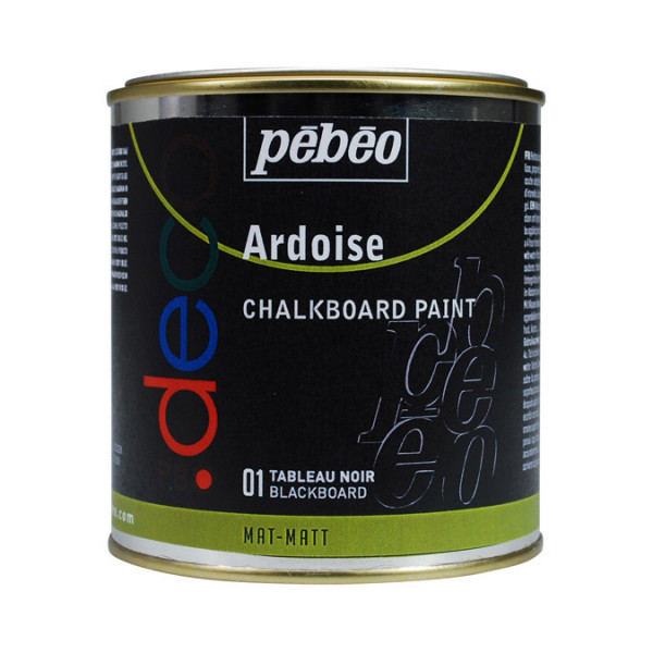 Peinture acrylique P.BO deco ardoise 500ml Noir