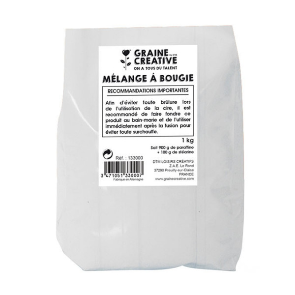 Cire à bougie Stéarine + Paraffine 1 kg