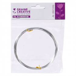Fil aluminium Ø 1 mm 5 m Argent