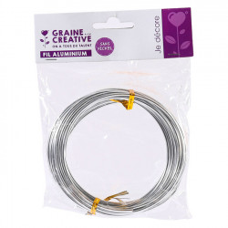 Fil aluminium Ø 2,5 mm 5 m Argent