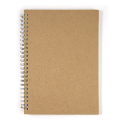 Carnet à spirales A5 70 g/m² kraft personnalisable