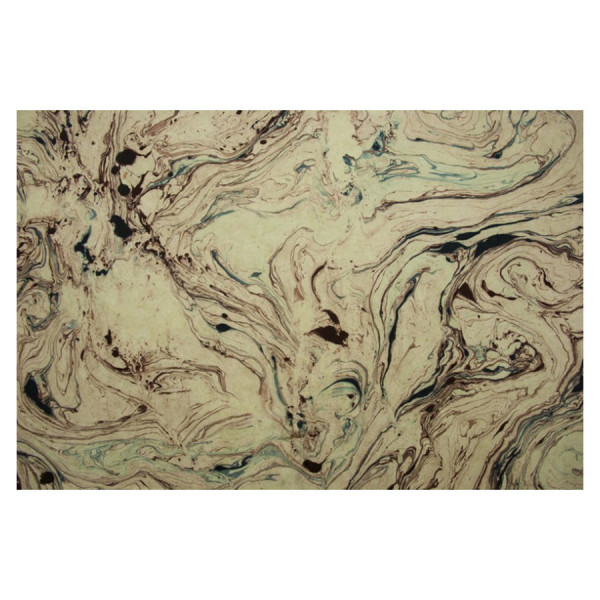 Papier Lokta marbré 51 x 76 cm 80 g/m² Blanc et rouge