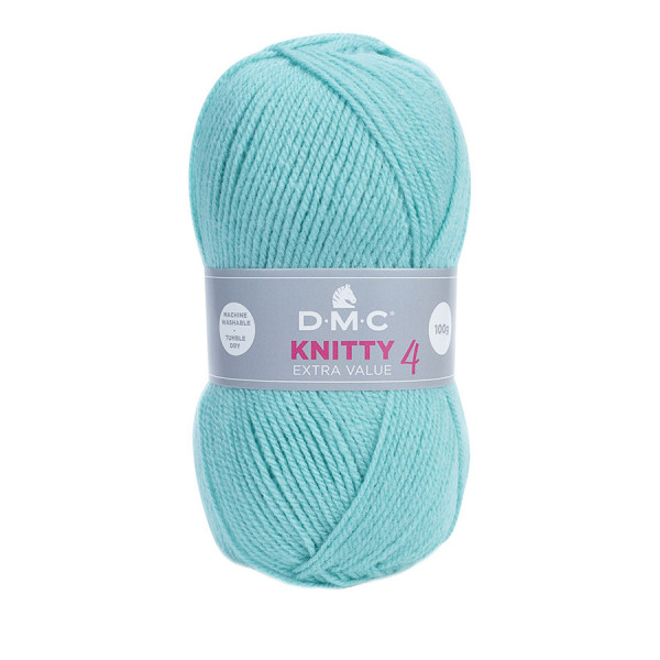 Fil à tricoter Knitty 4 100 g Turquoise n°727