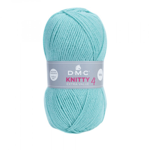 Fil à tricoter Knitty 4 100 g Turquoise n°727