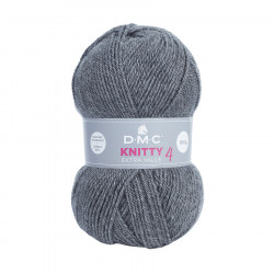 Fil à tricoter Knitty 4 100 g Gris cendré n°790