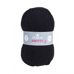 Fil à tricoter Knitty 4 100 g Noir n°965