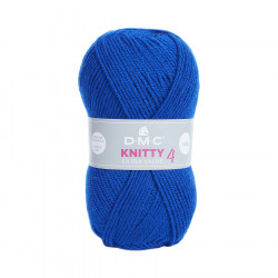 Fil à tricoter Knitty 4 100 g Bleu roi n°979