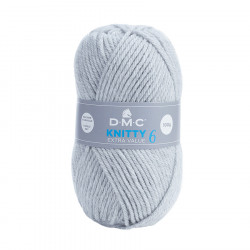 Fil à tricoter Knitty 6 100 g Gris clair n°814