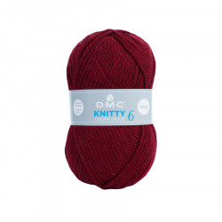 Fil à tricoter Knitty 6 100 g Bordeaux n°841