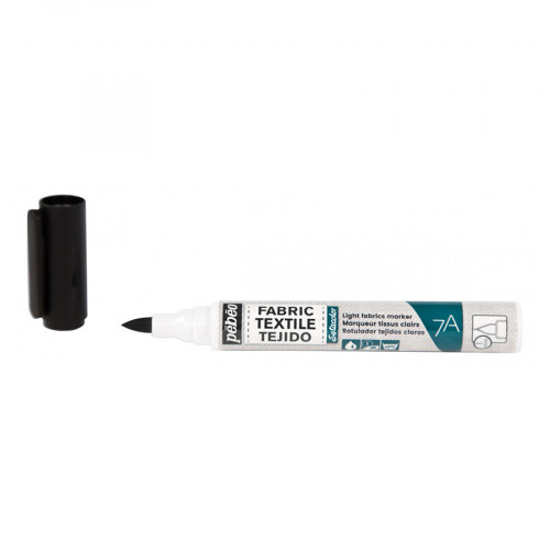 Marqueur textile Tissus clairs 7A Noir