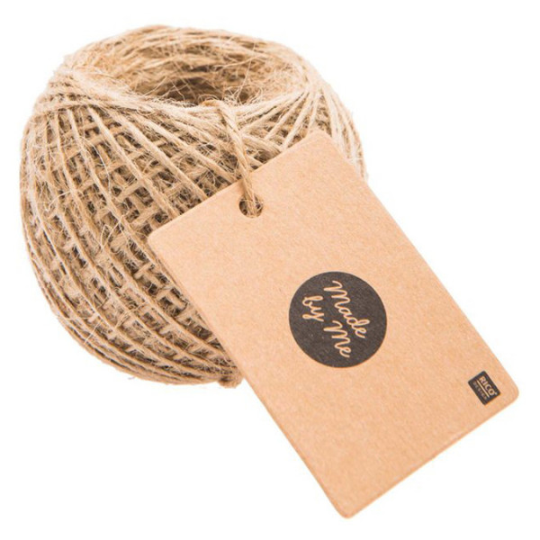 Ficelle en jute Ø 1 mm 50 m Naturelle