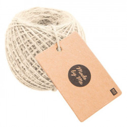 Ficelle en jute Ø 1 mm 50 m Crème