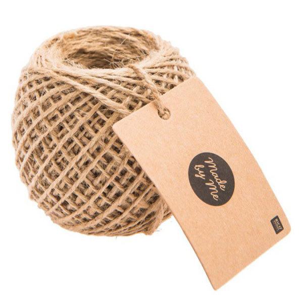 Ficelle en jute Ø 2 mm 50 m Naturelle