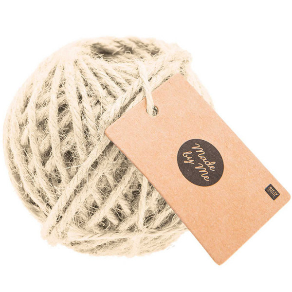 Ficelle en jute Ø 4 mm 25 m Crème