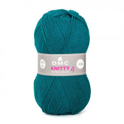 Fil à tricoter Knitty 4 100 g Pétrole n°668