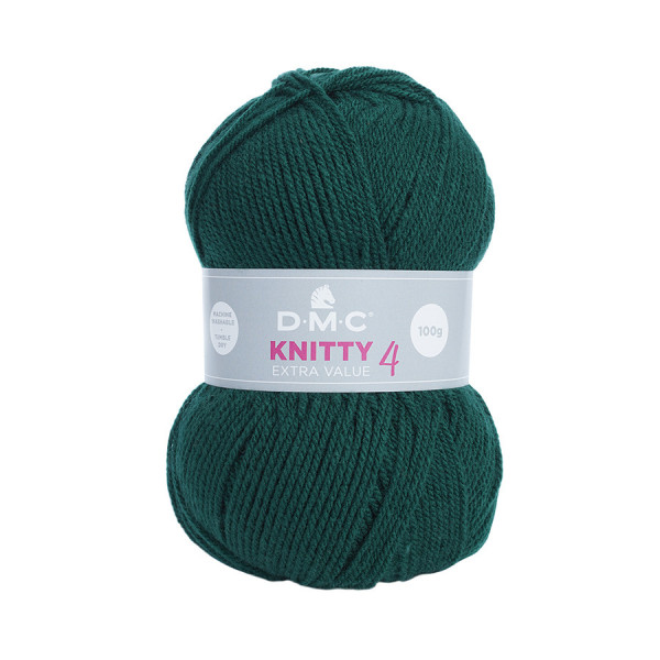 Fil à tricoter Knitty 4 100 g Vert anglais n°839