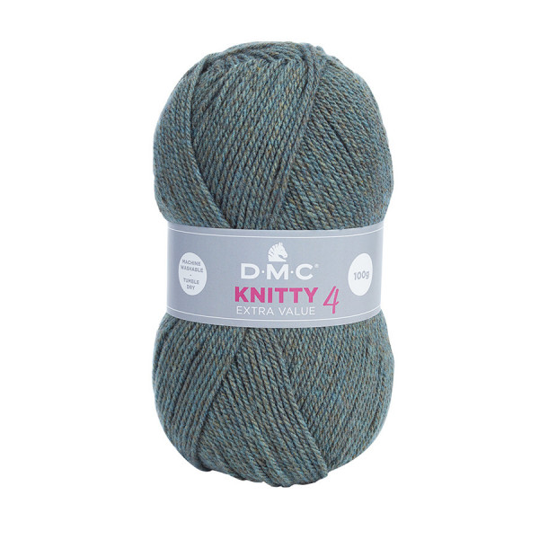 Fil à tricoter Knitty 4 100 g Vert de gris n°904