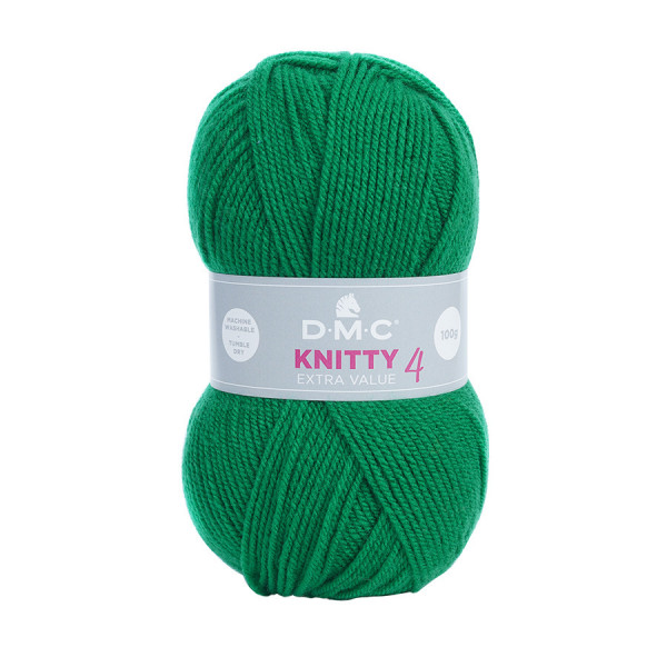 Fil à tricoter Knitty 4 100 g Vert émeraude n°916