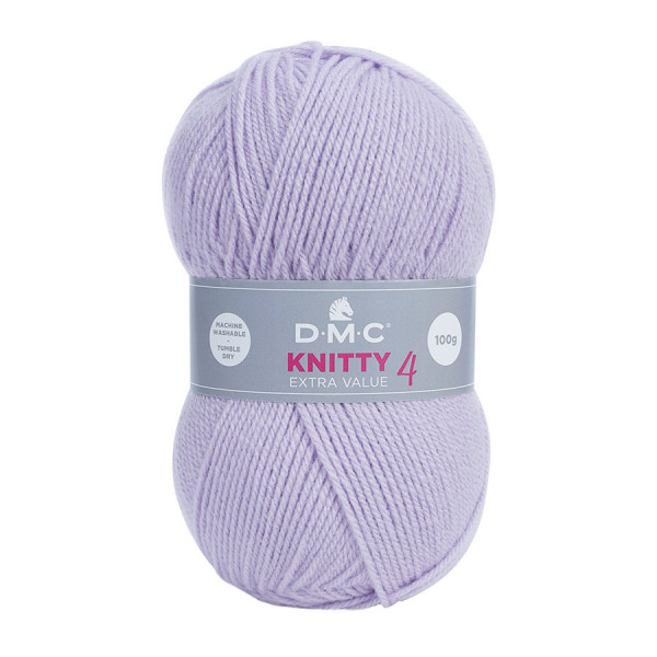Fil à tricoter Knitty 4 100 g Violet layette n°959