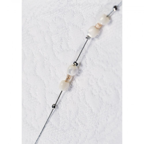 Perle à écraser int. Ø 1,8 mm ext. Ø 2,5 mm 35 pcs Couleur Platine