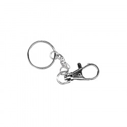 Porte-clés avec mousqueton Ø 25 mm 2 pcs
