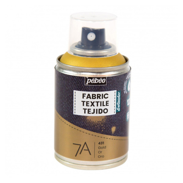 Peinture textile en Spray 7A 100 ml Or