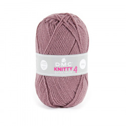 Fil à tricoter Knitty 4 100 g Vieux rose n°646