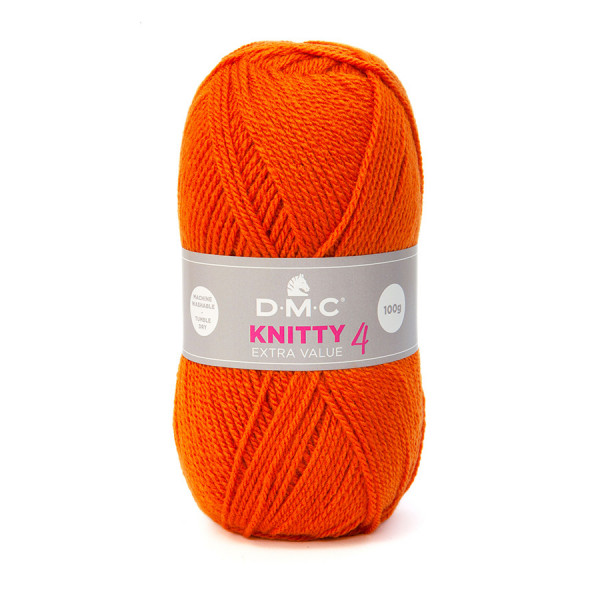 Fil à tricoter Knitty 4 100 g Potiron n°647