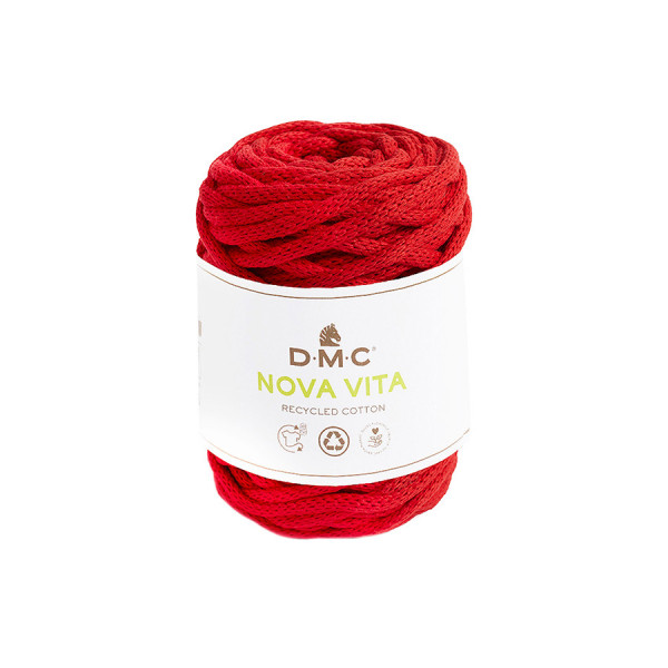 Fil Nova Vita crochet tricot macramé 250 g Rouge n°5