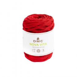 Fil Nova Vita crochet tricot macramé 250 g Rouge n°5