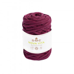 Fil Nova Vita crochet tricot macramé 250 g Prune n°61