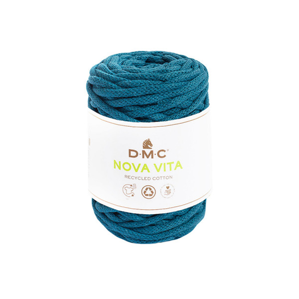 Fil Nova Vita crochet tricot macramé 250 g Pétrole n°73
