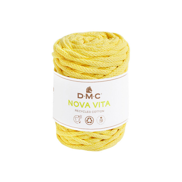 Fil Nova Vita crochet tricot macramé 250 g Jaune clair n°91