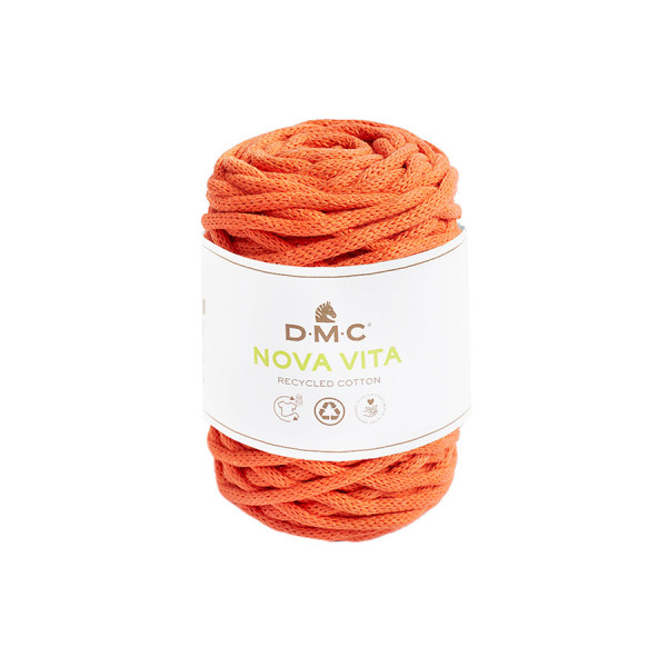 Fil Nova Vita crochet tricot macramé 250 g Orange n°10