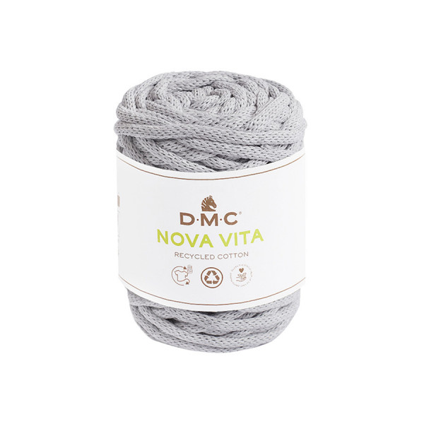 Fil Nova Vita crochet tricot macramé 250 g Gris clair n°121