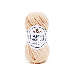 Fil Happy Chenille Pelote 15 g Crème n°10