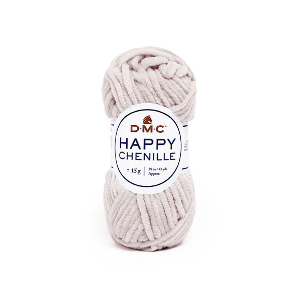 Fil Happy Chenille Pelote 15 g Perle n°11