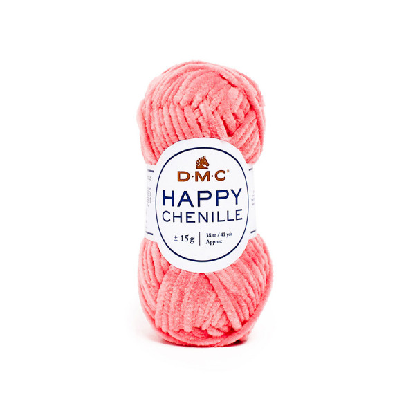 Fil Happy Chenille Pelote 15 g Saumon n°13