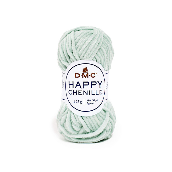 Fil Happy Chenille Pelote 15 g Pistache n°16