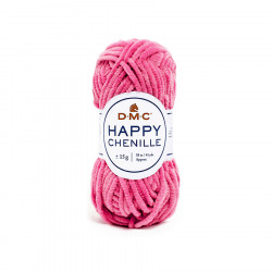 Fil Happy Chenille Pelote 15 g Rose n°24