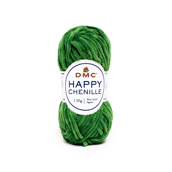 Fil Happy Chenille Pelote 15 g Herbe n°27