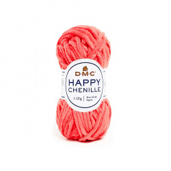 Fil Happy Chenille Pelote 15 g Corail n°32