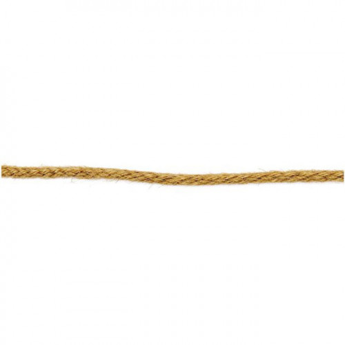 Cordon tressé aspect Jute naturelle 3 m Fin