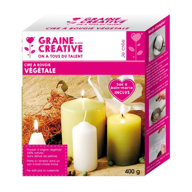 Cire à bougie Végétale 400 g - Scrapmalin