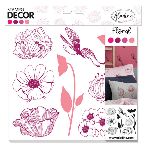 Tampons en mousse Stampo Deco - Floral