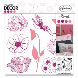 Tampons en mousse Stampo Deco - Floral