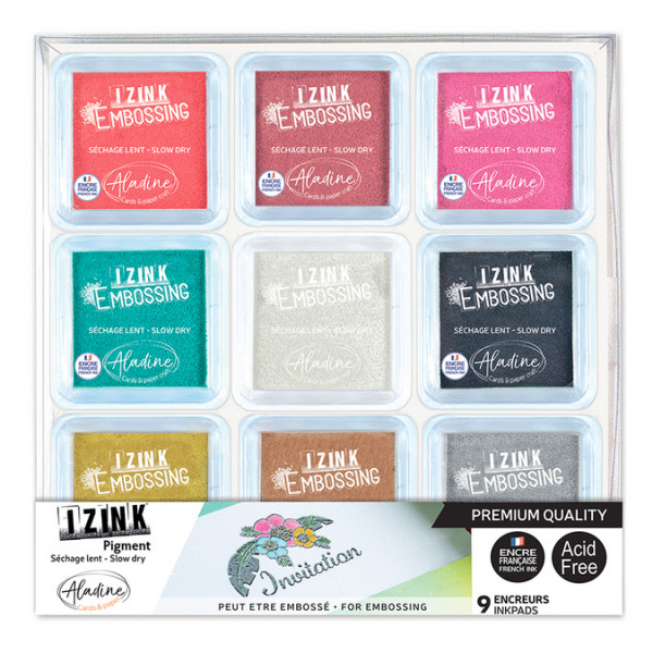 Encreurs Izink Pigment Pastel M Set de 9