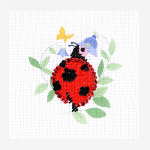 Kit de broderie Coccinelle au demi point - 8+